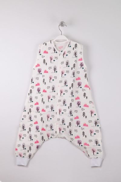 Bebek / Çocuk  Müslin Uyku Tulumu %100 Pamuk PEMBE